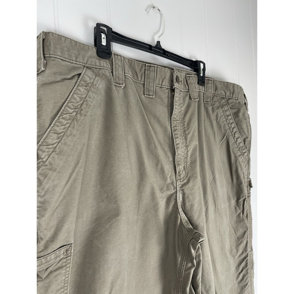 Carhartt Men's Dungaree Fit‎ Duck Carpenter Pants Beige Men's Size 44 X 32 - Picture 6 of 6